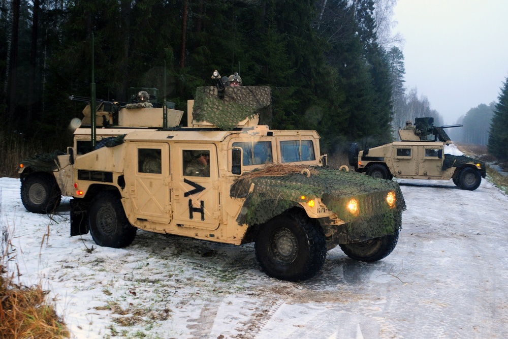 Estonia and US Soldiers Partner for Christmas Thunder 2018 Field Training