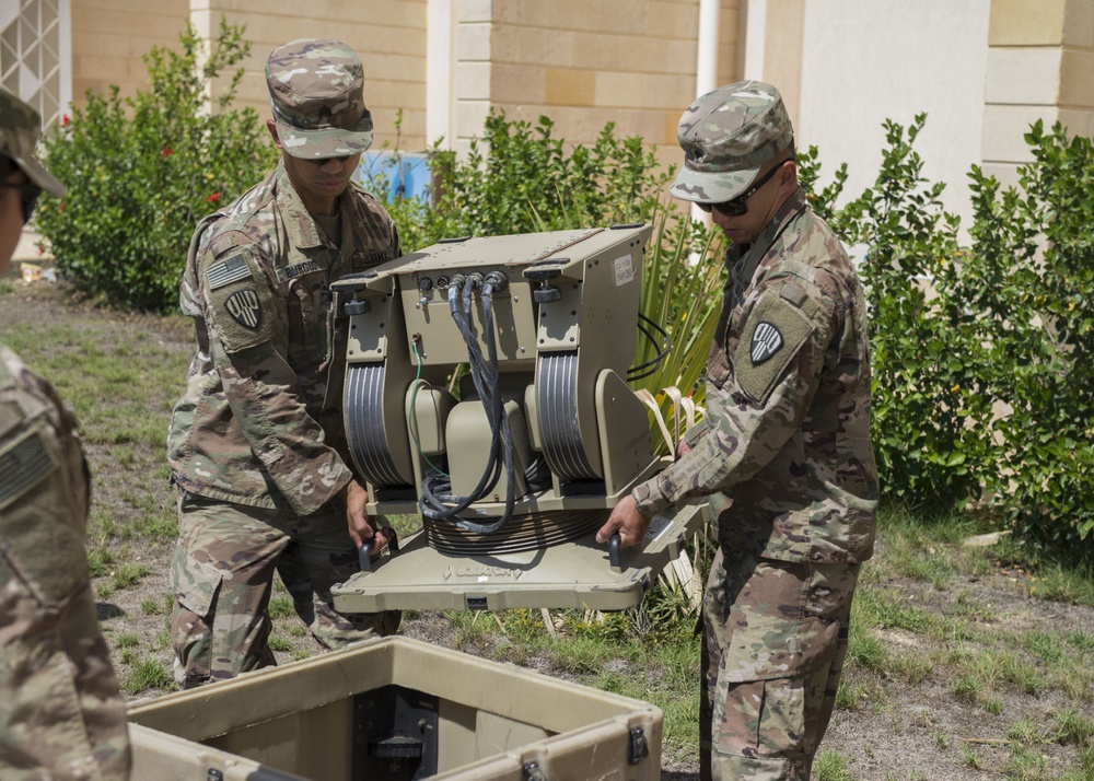 101st Expeditionary Signal Battalion  participates in Operation Bright Star