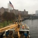 Coast Guard Cutter Abbie Burgess moors up in Buffalo, New York