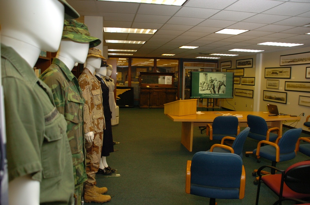 Historical presentation at museum annex building