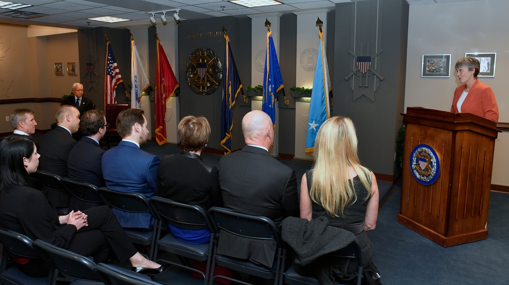 Secretary of the Air Force Heather Wilson, Senator Orrin Hatch, Distinguished Public Service Award