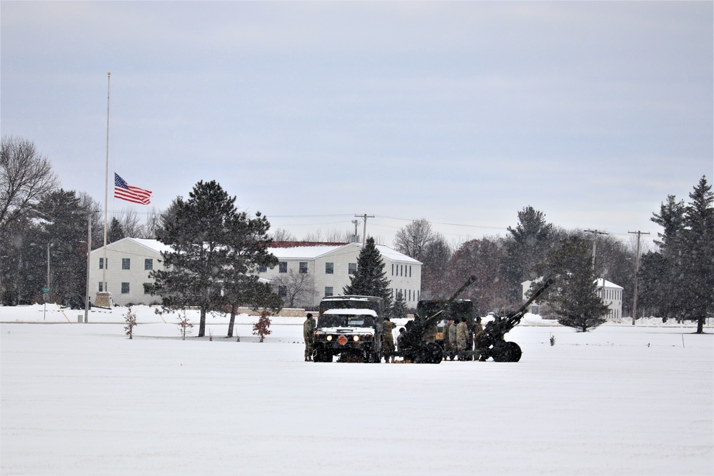 Fort McCoy remembers former President George H. W. Bush with 21-gun artillery salute