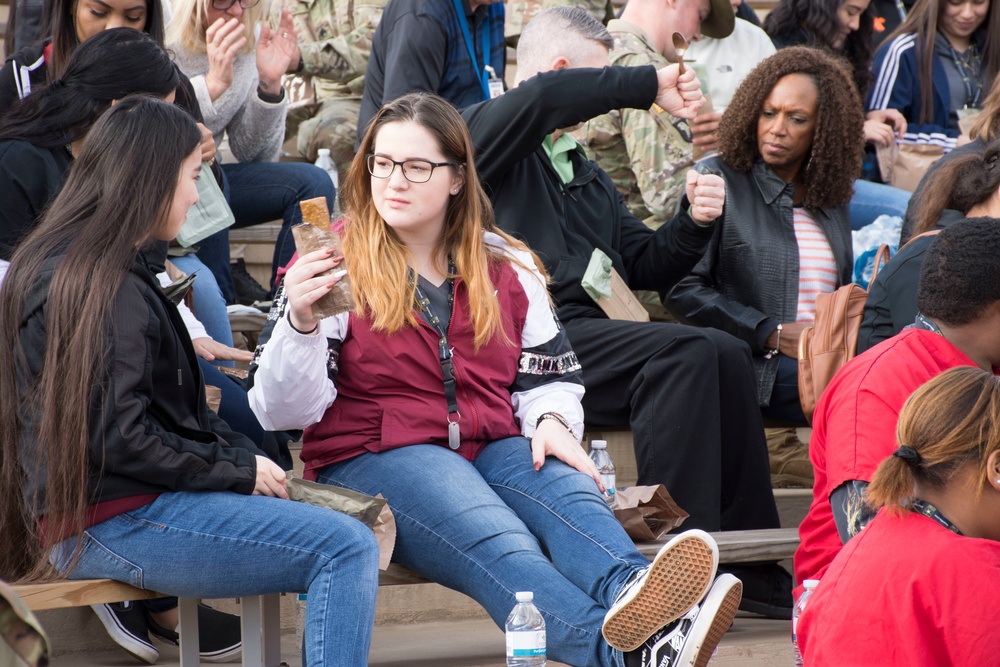 US Army Recruiters Train High School Students