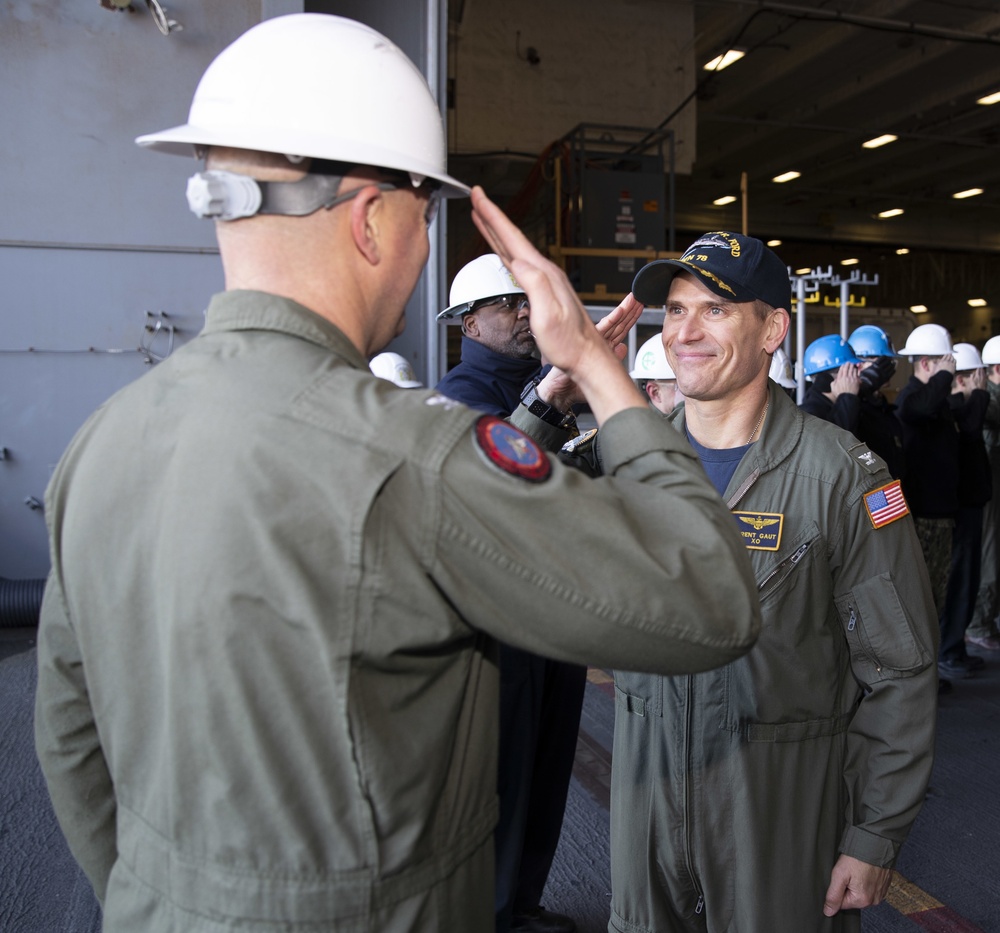 Capt. Brent Gaut departing