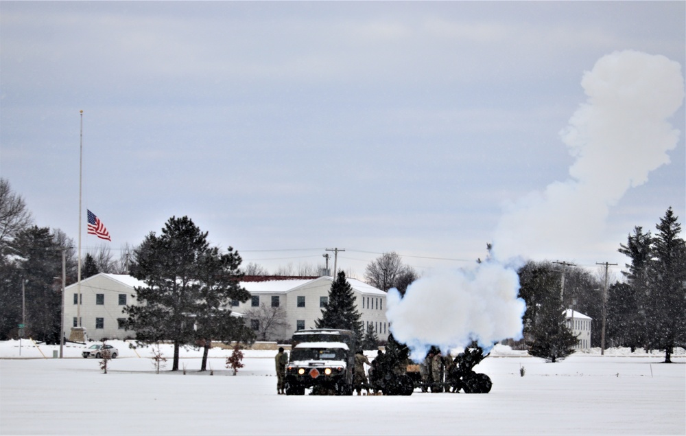 Fort McCoy remembers former President George H. W. Bush with 21-gun artillery salute