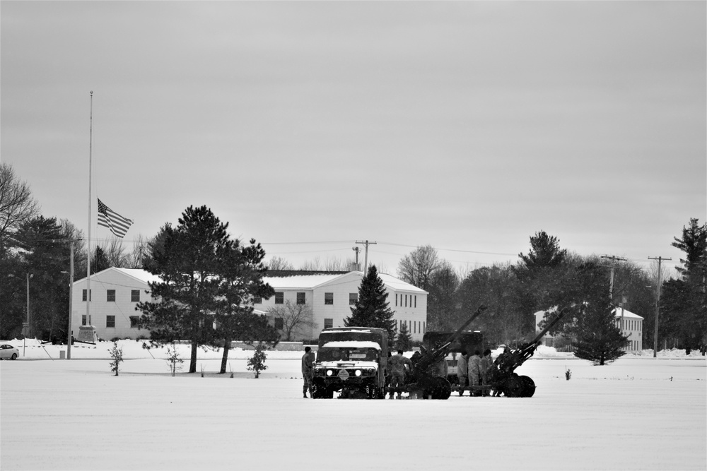 Fort McCoy remembers former President George H. W. Bush with 21-gun artillery salute