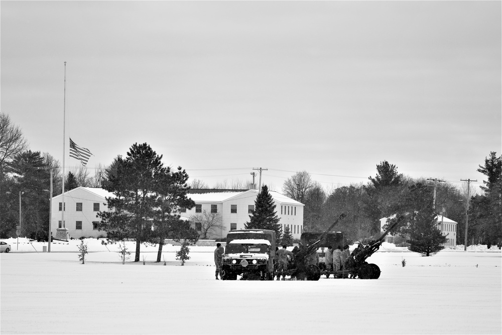 Fort McCoy remembers former President George H. W. Bush with 21-gun artillery salute