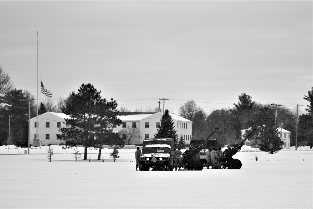 Fort McCoy remembers former President George H. W. Bush with 21-gun artillery salute