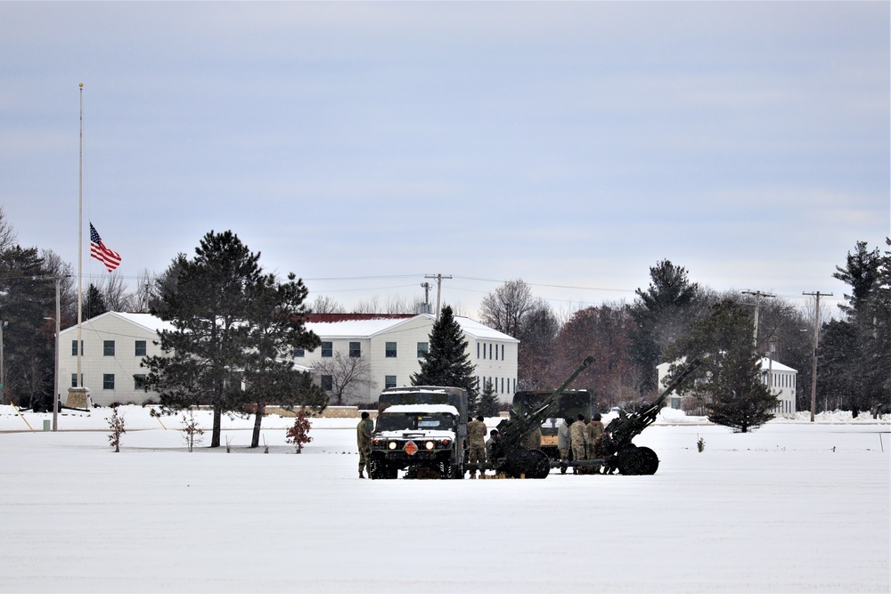 Fort McCoy remembers former President George H. W. Bush with 21-gun artillery salute