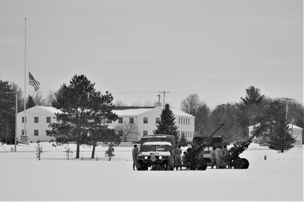 Fort McCoy remembers former President George H. W. Bush with 21-gun artillery salute