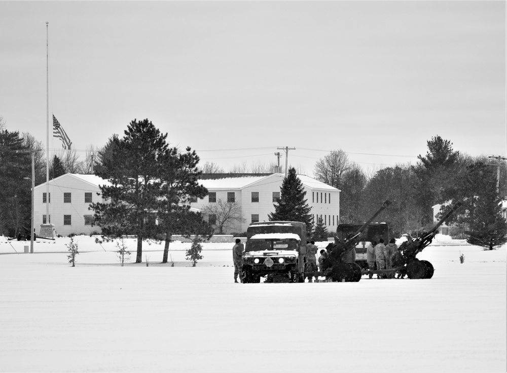 Fort McCoy remembers former President George H. W. Bush with 21-gun artillery salute