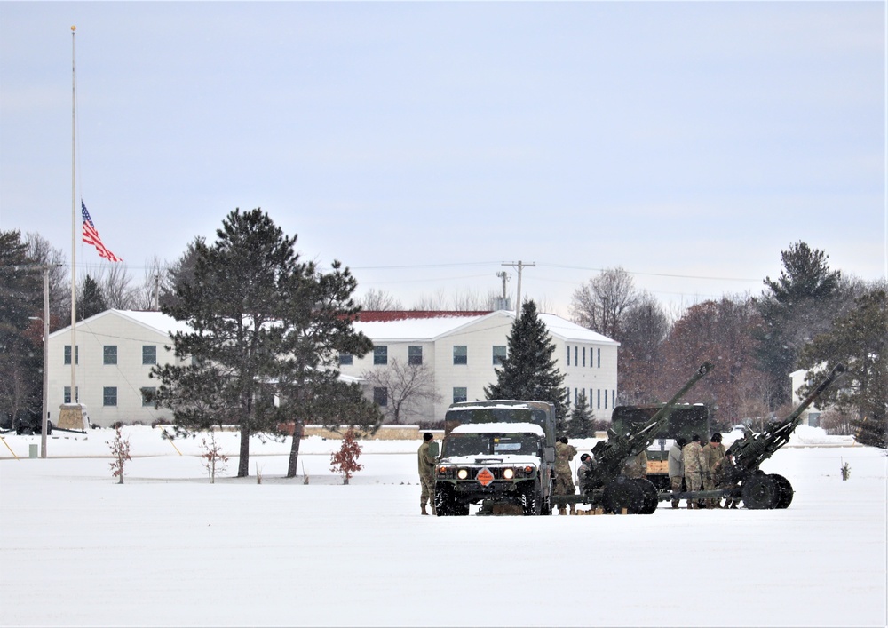 Fort McCoy remembers former President George H. W. Bush with 21-gun artillery salute