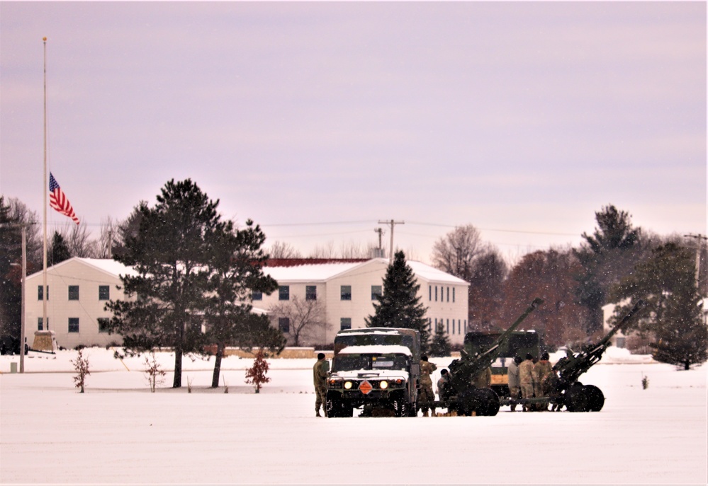 Fort McCoy remembers former President George H. W. Bush with 21-gun artillery salute