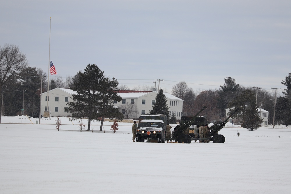 Fort McCoy remembers former President George H. W. Bush with 21-gun artillery salute