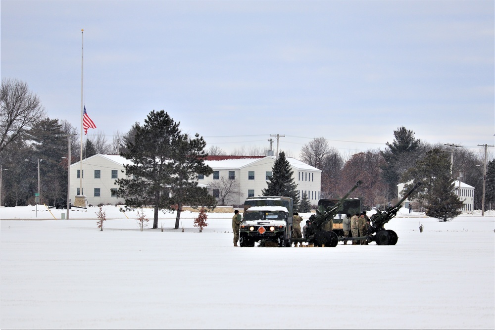 Fort McCoy remembers former President George H. W. Bush with 21-gun artillery salute