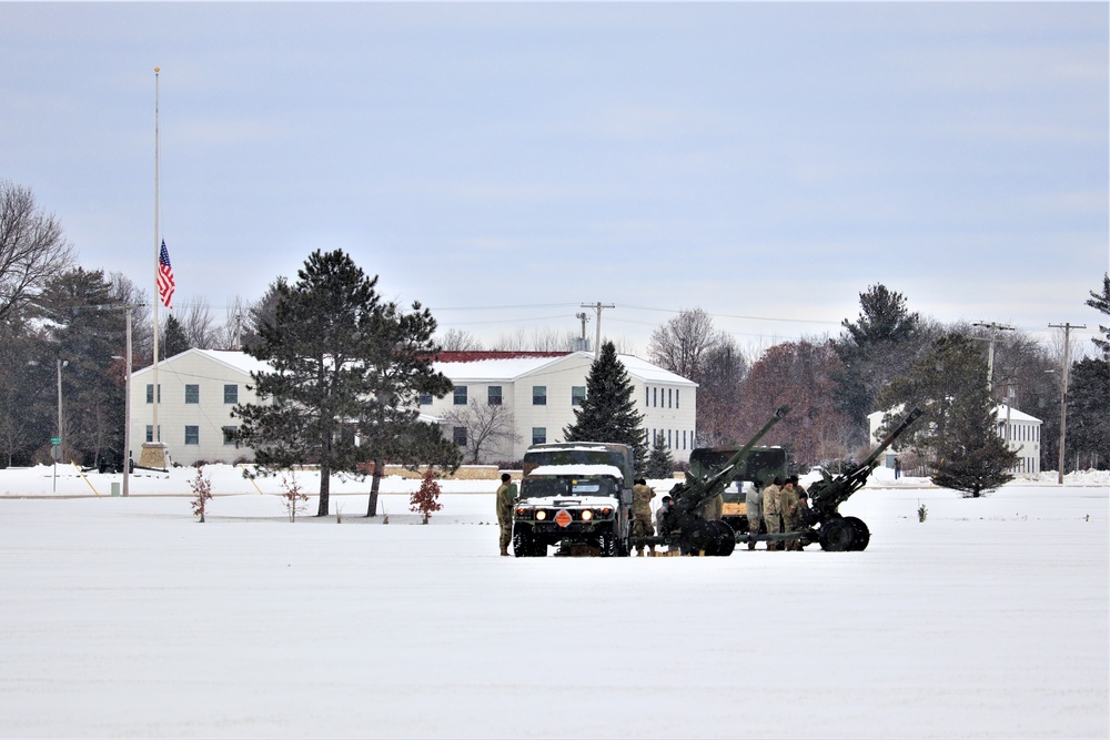 Fort McCoy remembers former President George H. W. Bush with 21-gun artillery salute