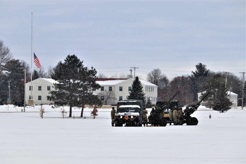 Fort McCoy remembers former President George H. W. Bush with 21-gun artillery salute