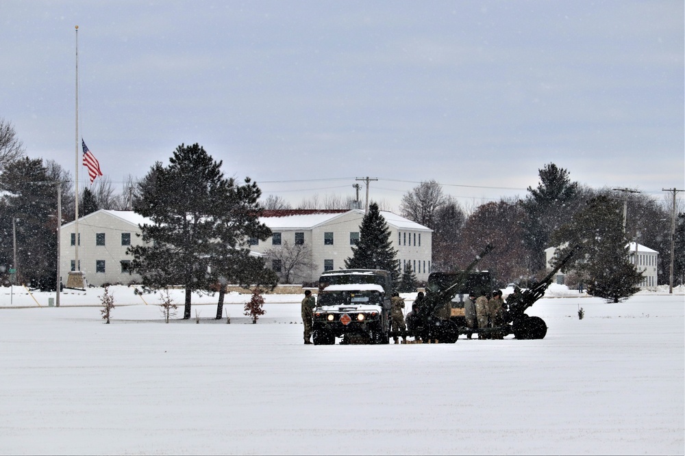 Fort McCoy remembers former President George H. W. Bush with 21-gun artillery salute