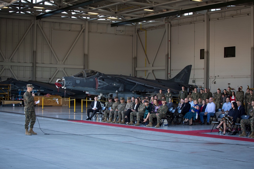 VMA-311 Change of Command Ceremony