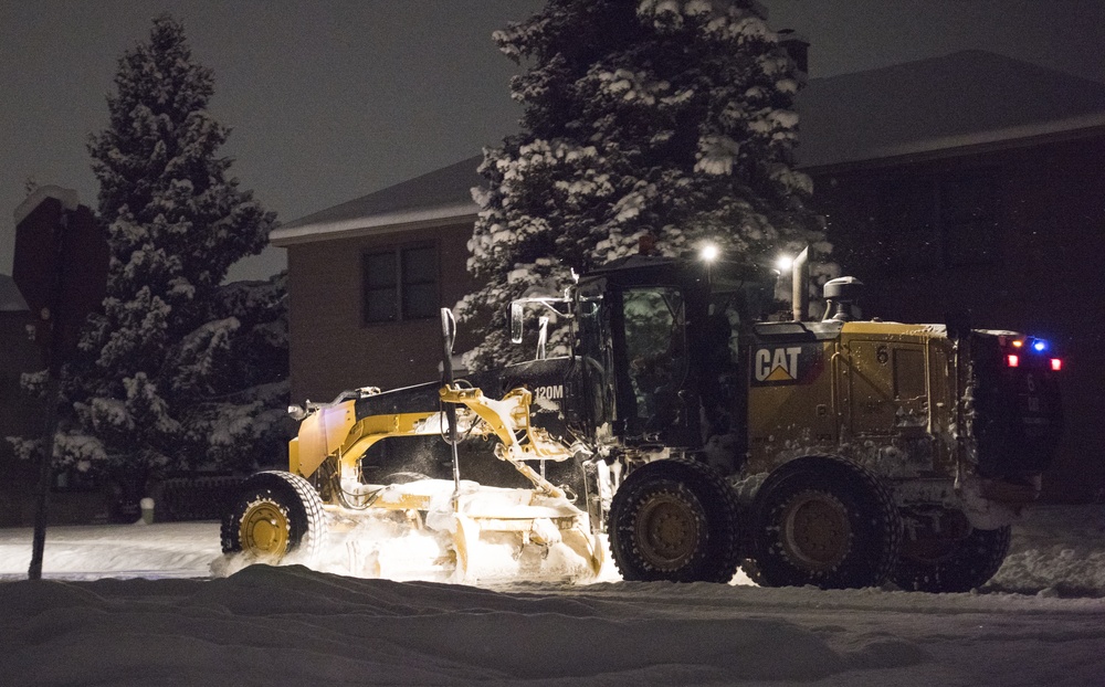 Alaska snow cloaks JBER