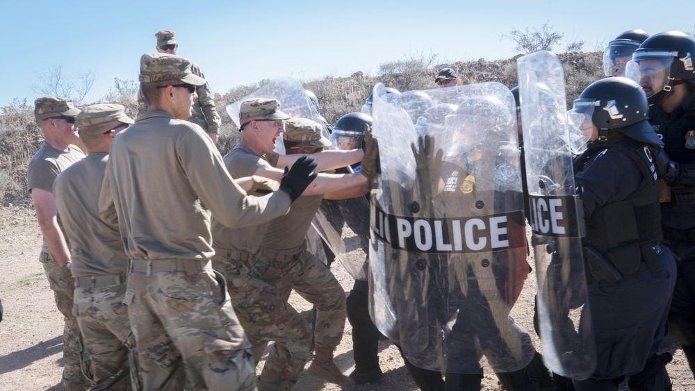 CBP and U.S. Army Perform Mobile Field Force Training