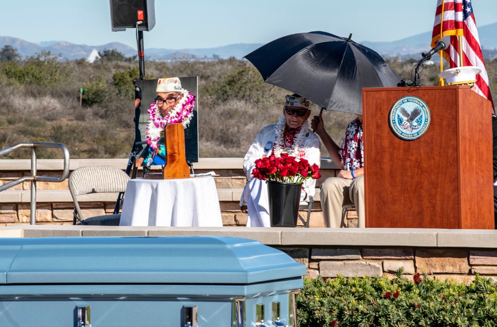 Memorial Ceremony for Raymond Chavez, Oldest Pearl Harbor Survivor