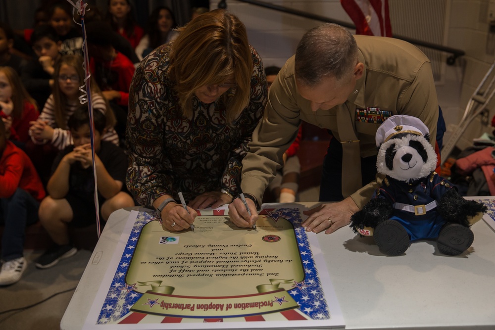 2nd Transportation Support Battalion Adopts Parkland Elementary School