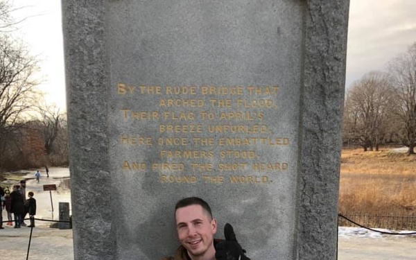 US ARMY RESERVE OFFICER RUCKS TO MASS. VETERANS’ MEMORIALS TO RAISE AWARENESS