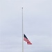 Flag at half-staff to honor former President George H. W. Bush at Fort McCoy