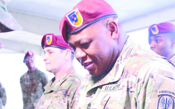 3rd Battalion, 353rd Training Regiment Soldier sets bar earning prestigious badge
