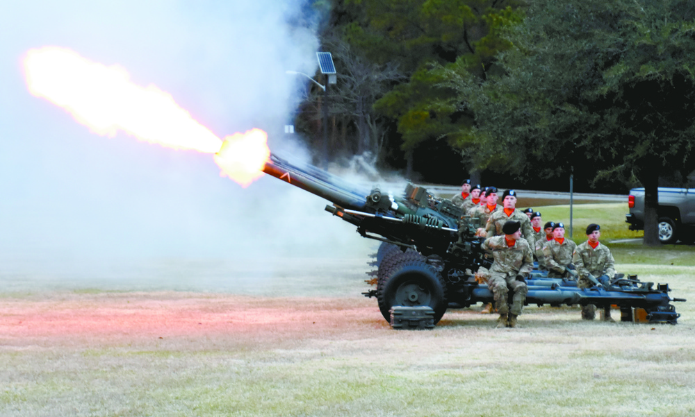 Cannon fire honors President George H.W. Bush