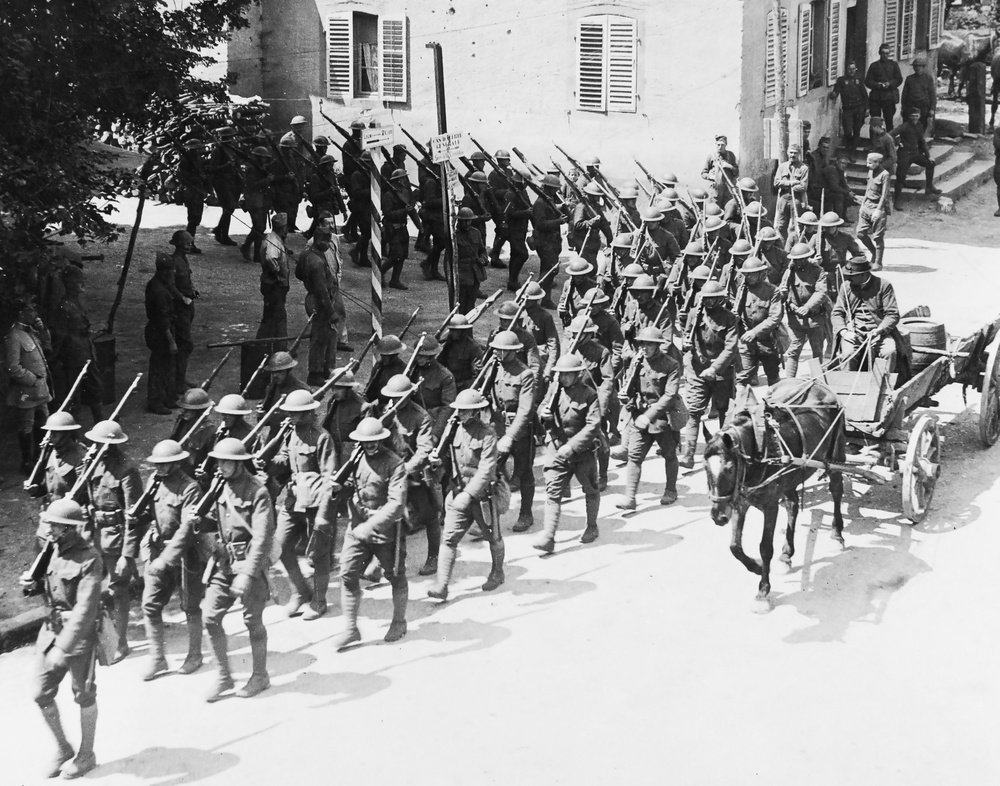 AMERICAN SOLDIERS IN ALSACE.