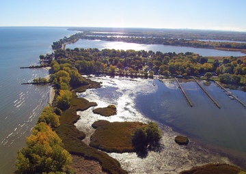 Aerial view of Braddock Bay