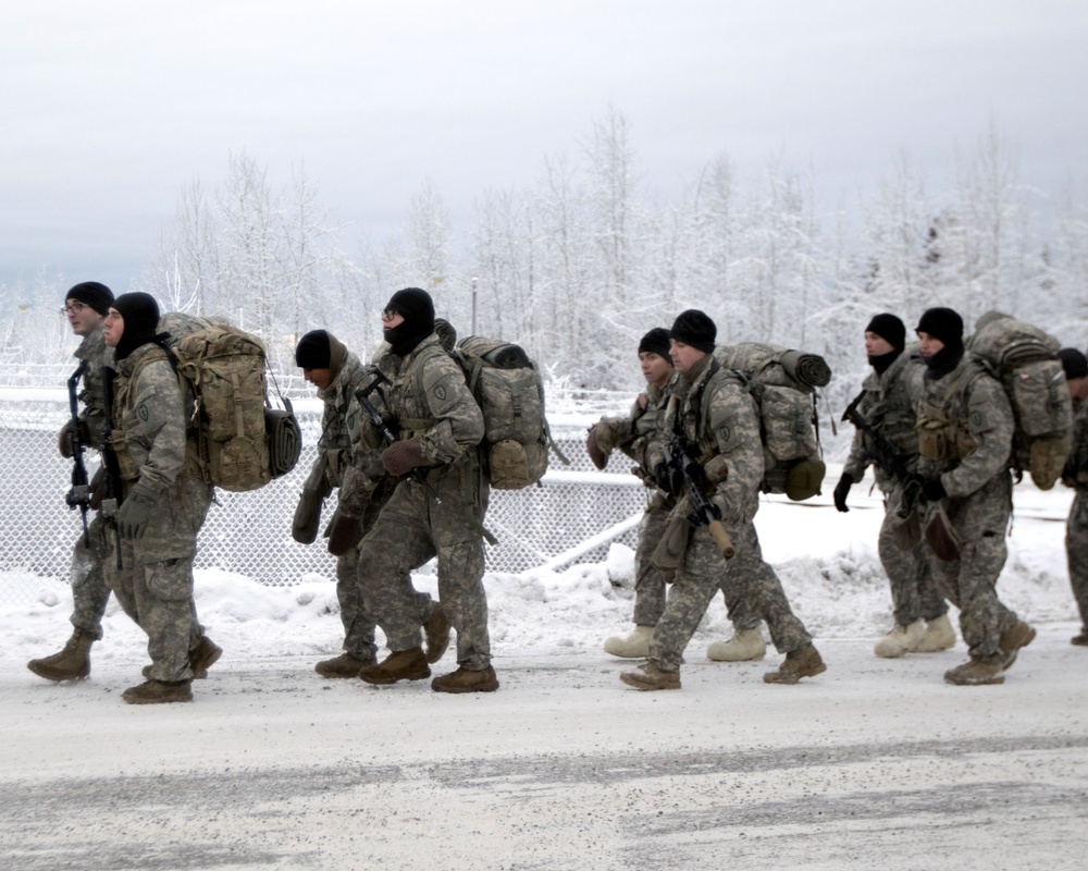 Ruck marching in single digit temperatures