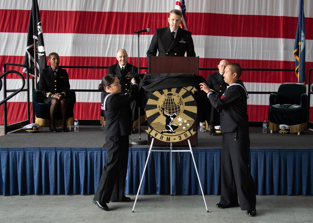 establishment ceremony of Fleet Logistics Multi-Mission Squadron 30 “Titans” (VRM-30)