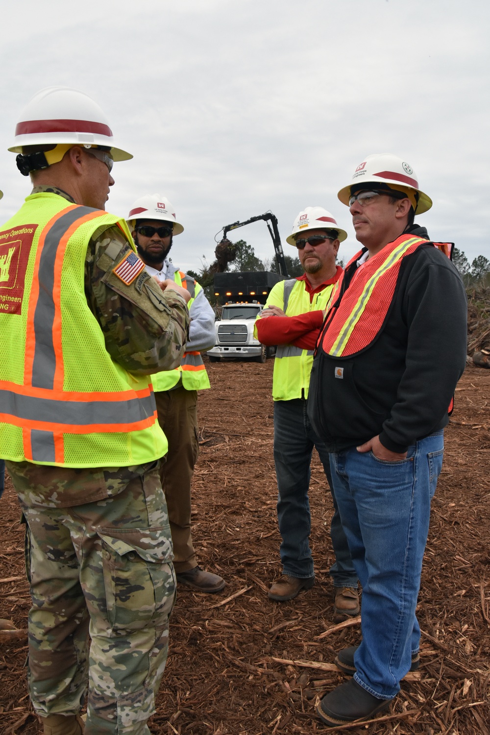 Savannah District Deputy District Commander reviews debris removal progress in southwest Georgia