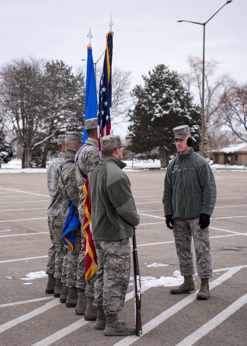 MHAFB Ceremonial Guardsmen train with USAF Honor Guard