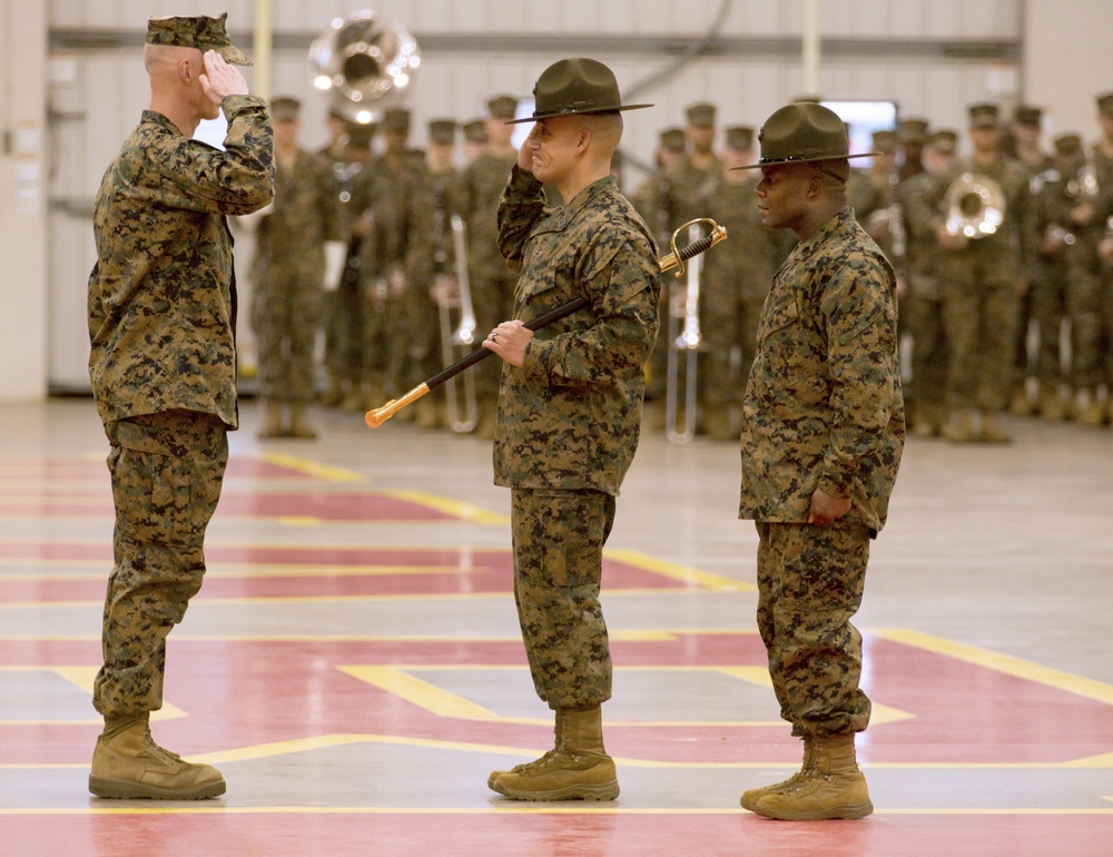 Farewinds and Following Seas: MCRD Parris Island says farewell to depot sergeant major during relief and appointment ceremony