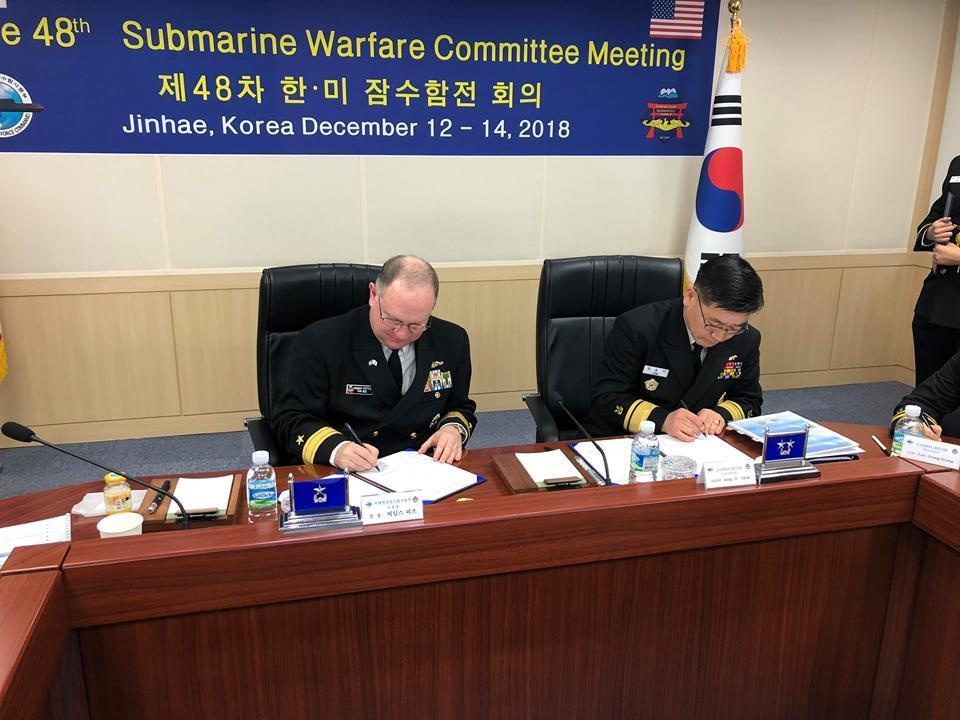 Submarine Group 7 Commander Reaffirms Bilateral Relationship with Korean Submarine Force