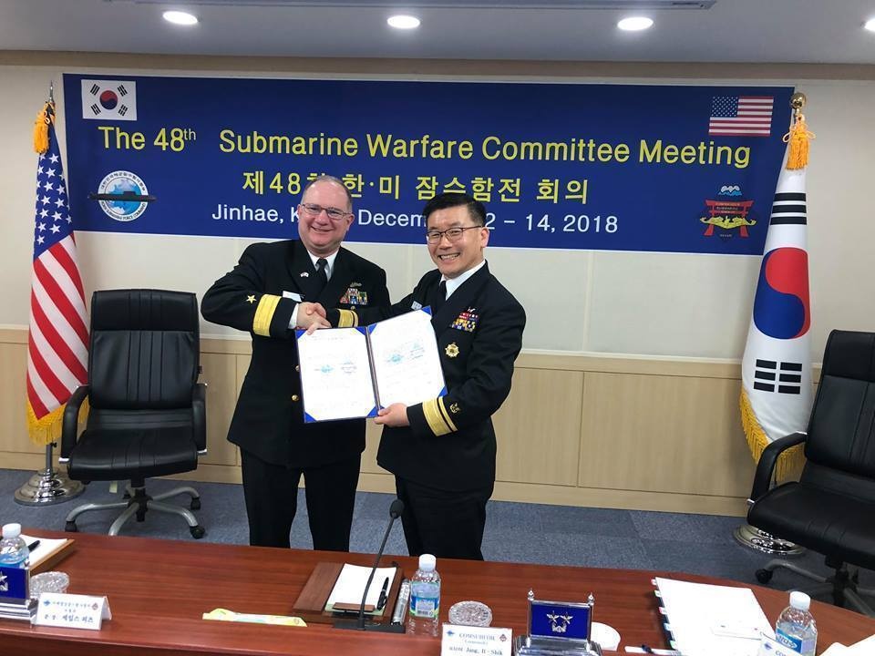 Submarine Group 7 Commander reaffirms bilateral Relationship with ROK Navy Submarine Force