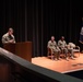 Commander Matthis speaks to his new command