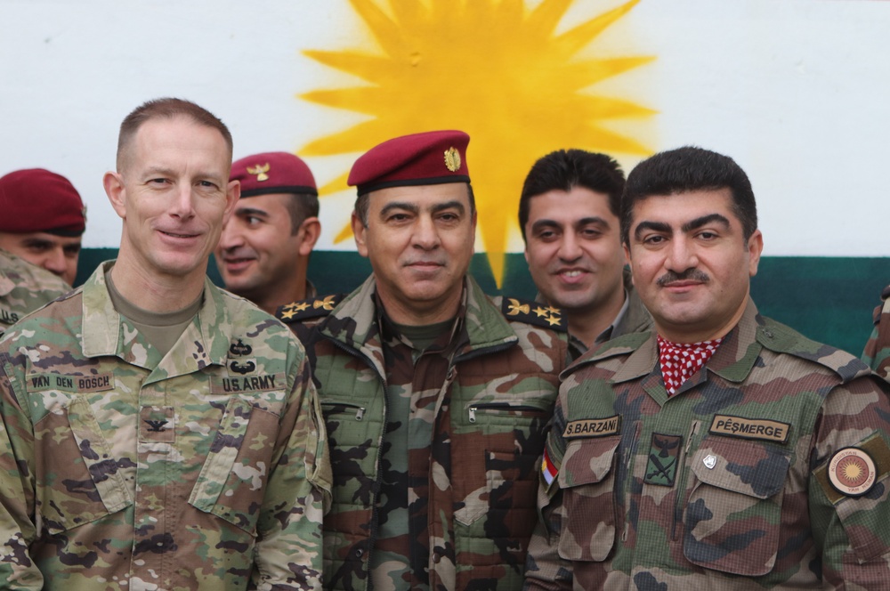 KCC Poses for Photo with Peshmerga Sector Six, 14th Regional Guard