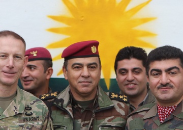 KCC Poses for Photo with Peshmerga Sector Six, 14th Regional Guard
