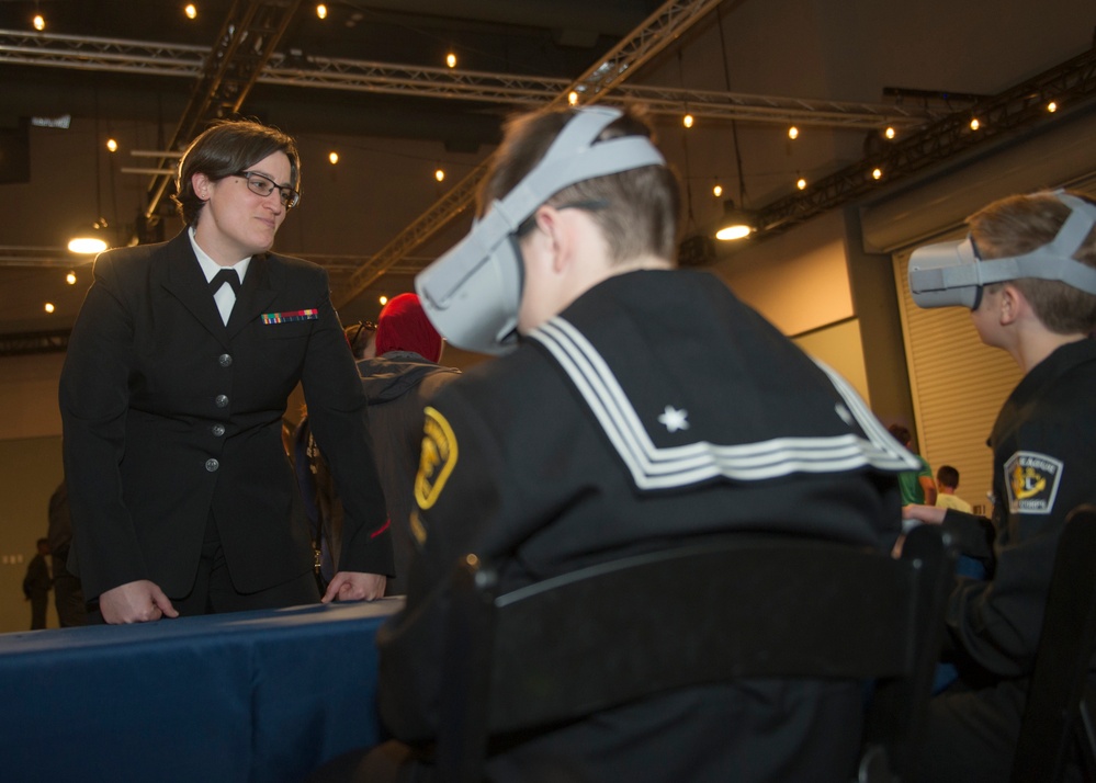 Navy Recruiting Distirct St. Louis Sailors Attend USS St. Louis Christening