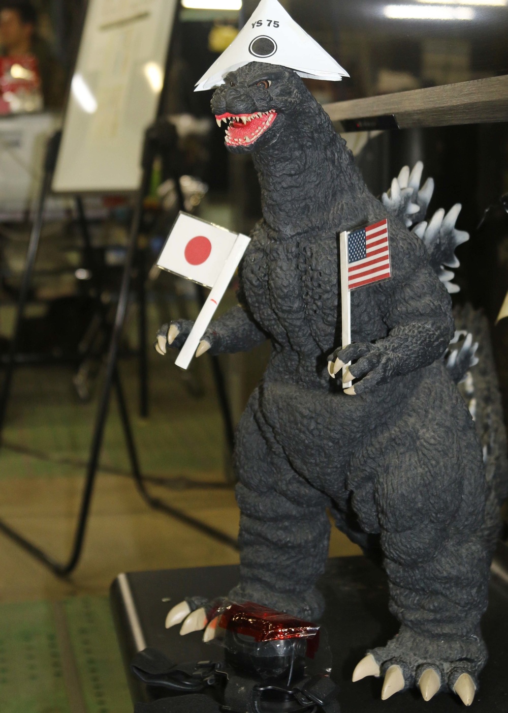 Godzilla statue plays a role in Yama Sakura 75