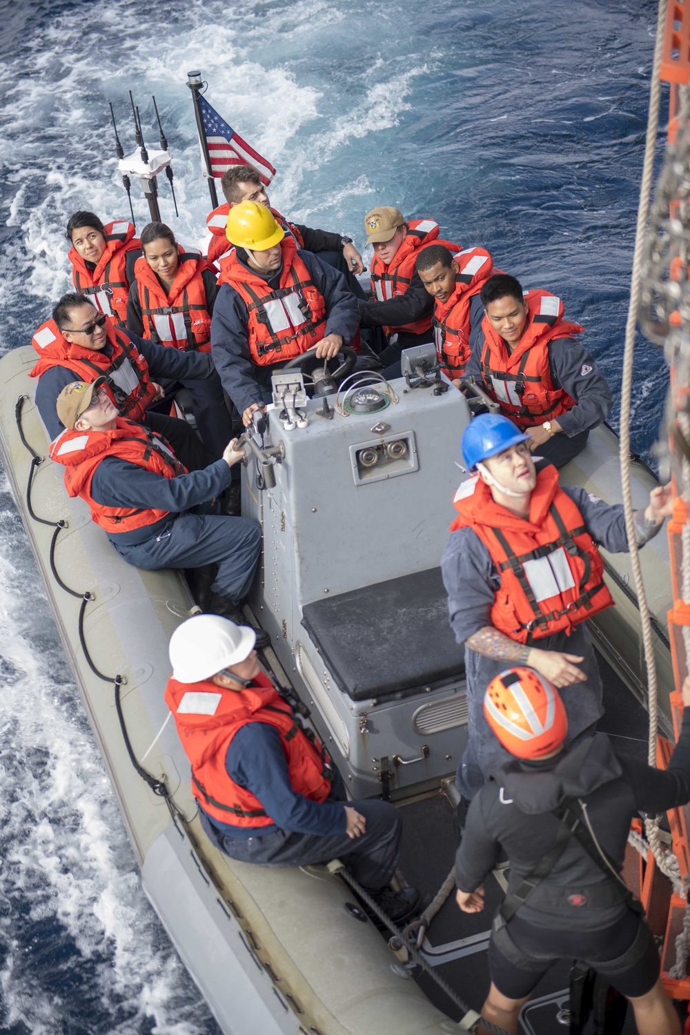RAS and Personnel Transfer Aboard USS McCampbell