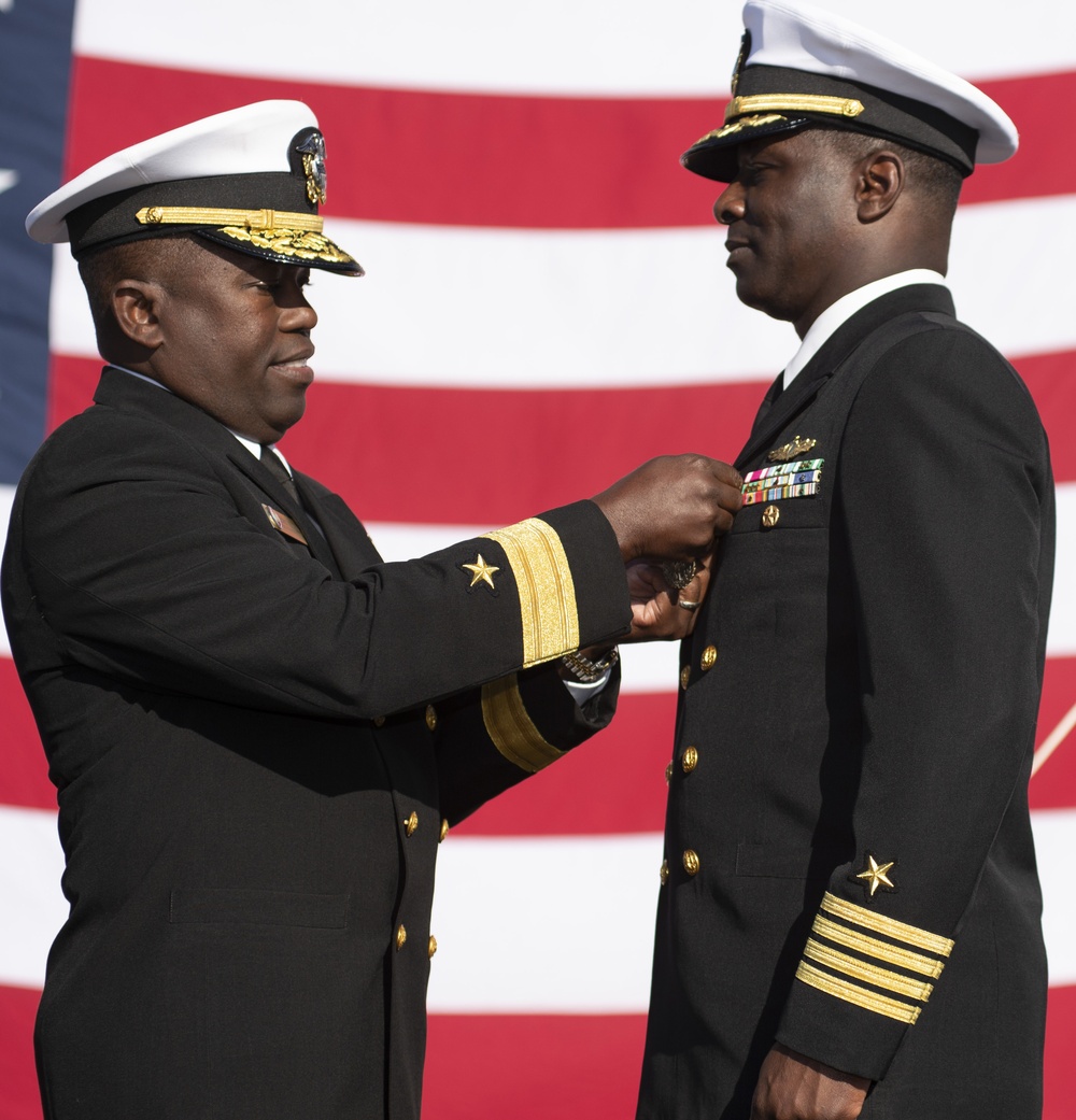 Meritorious Service Medal Presented During Change of Command for ESG 3