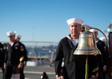 Sideboys Post During Change of Command