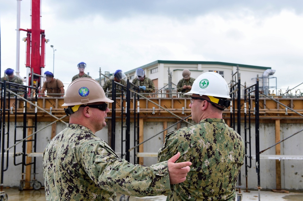 NMCB-3 Seabees Pour Concrete