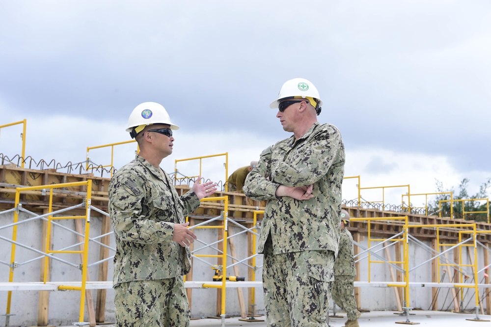 NMCB-3 Seabees Pour Concrete